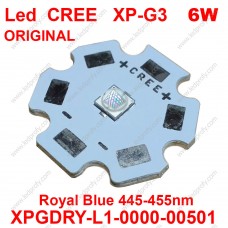 Cвітлодіод оригінал CREE XP-G3 450nm Royal Blue синій для рослин