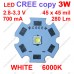 3Вт білий світлодіод CREE XP-E 6000К типономінал 3Вт білий світлодіод CREE XP-E 6000К типономінал