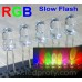 RGB світлодіод повільно миготливий, багатобарвний, двох вивідний 100шт RGB світлодіод повільно миготливий, багатобарвний, двох вивідний 100шт