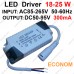 25Вт Econom LED драйвер для живлення від мережі 18-25шт х1Вт світлодіодів 300мА 25Вт Econom LED драйвер для живлення від мережі 18-25шт х1Вт світлодіодів 300мА